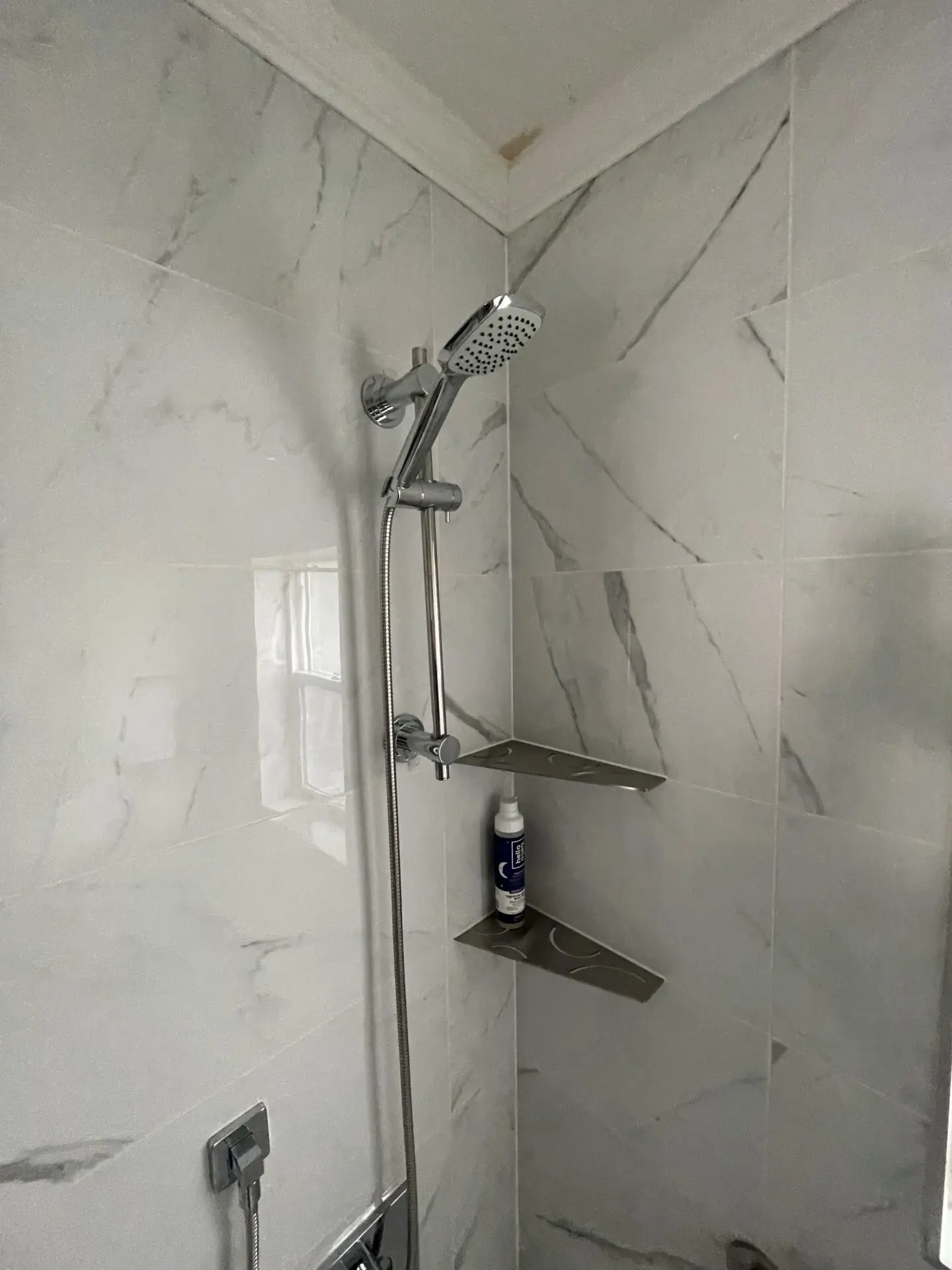 Shower in a bathroom