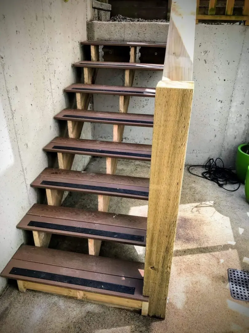 Wooden Stairs Under Construction