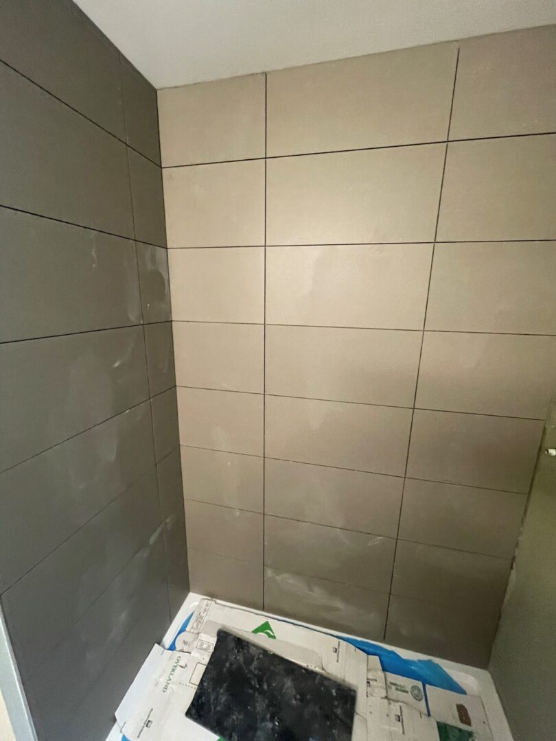 Shower Tiles Fixture Under Progress